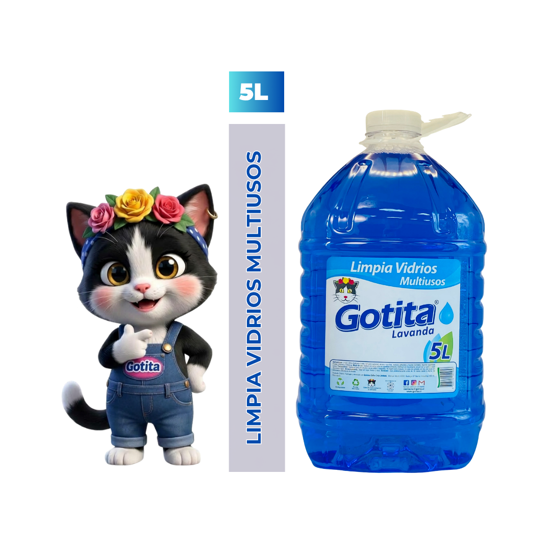 Limpia Vidrios Gotita 5 litros